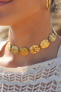 Choker dorado óvalos