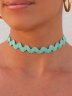 Choker Ondas Turquesa