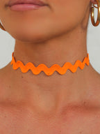Choker Ondas Naranja