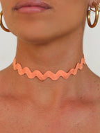 Choker Ondas Coral