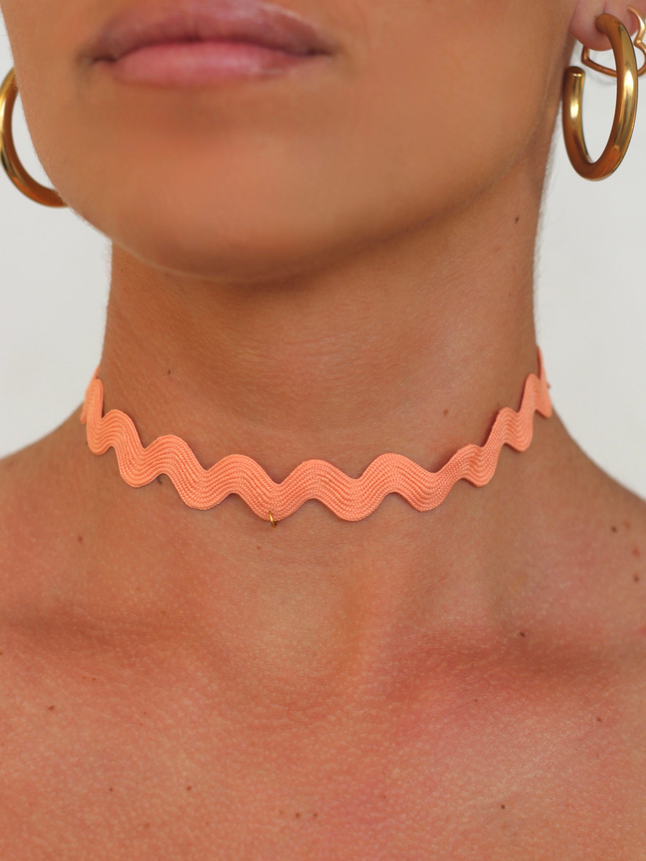 Choker Ondas Coral