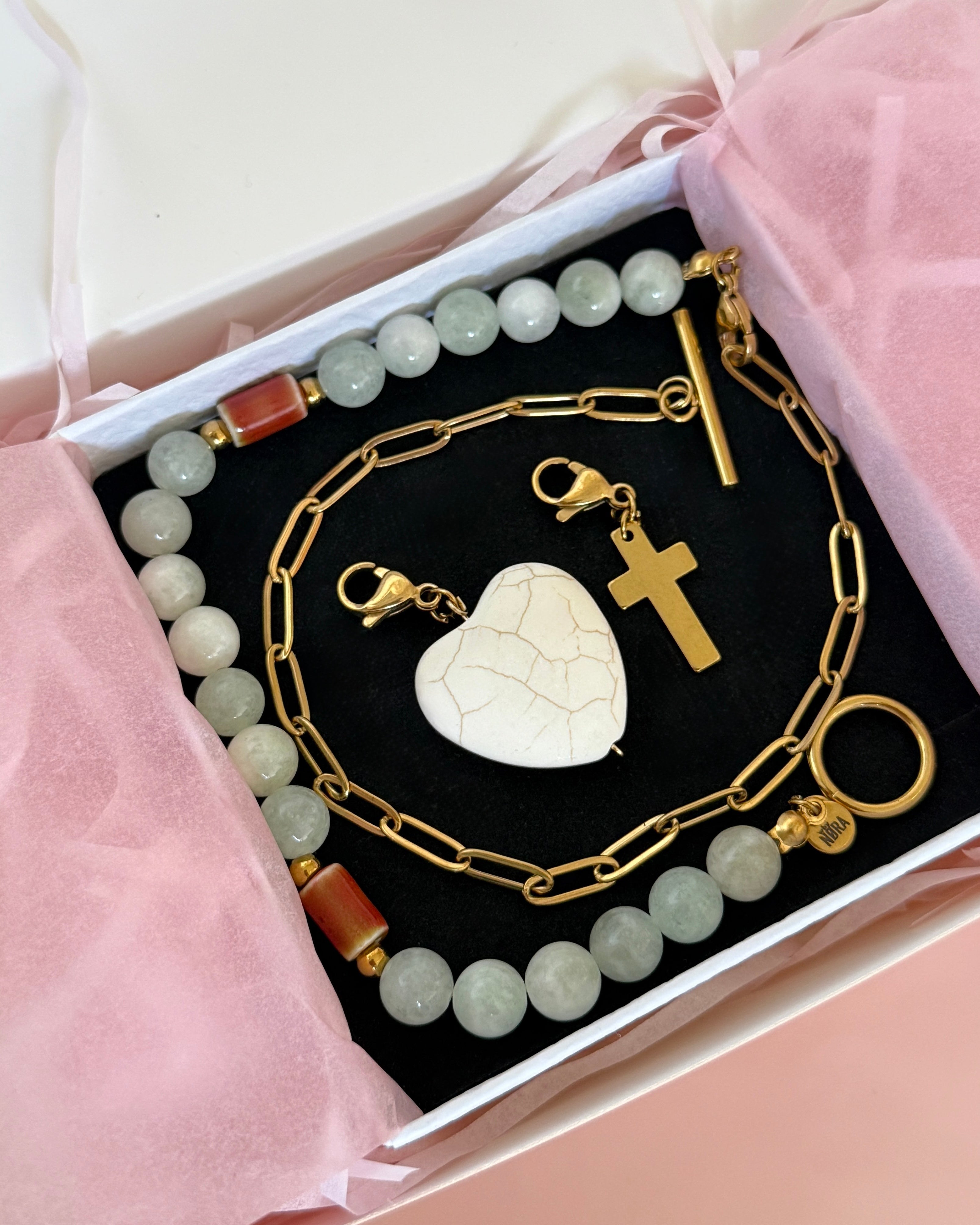 Charm Corazón Piedra