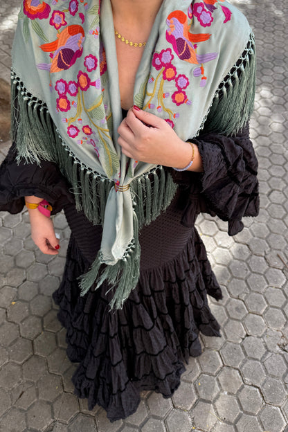 Pulsera bolas azulón