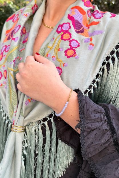 Pulsera bolas azulón