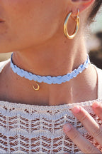 Choker Azulón con Luna