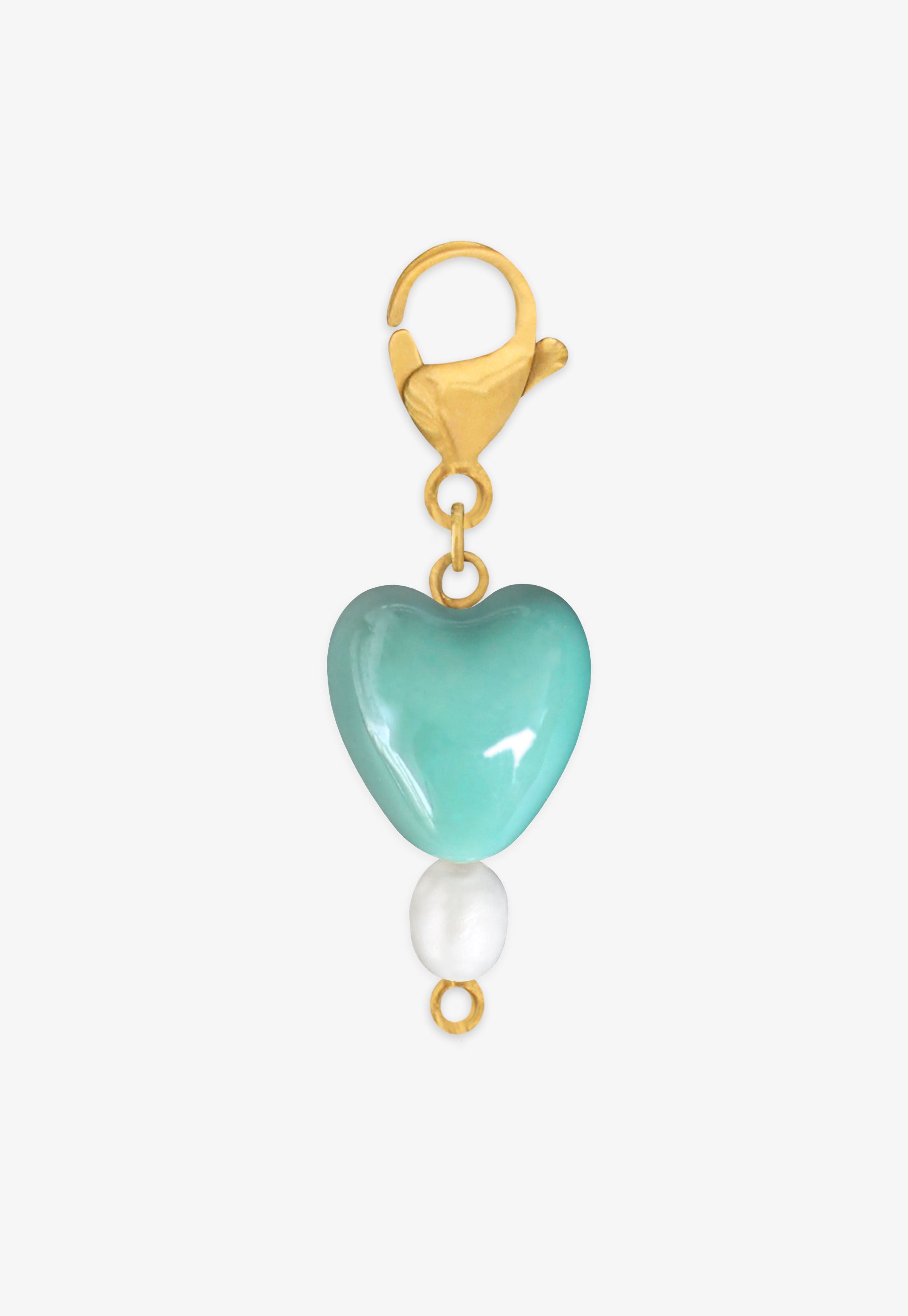 Charm Corazón Turquesa