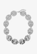 Choker plateado óvalos