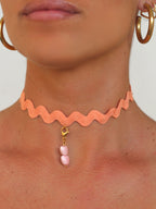 Choker Ondas Coral