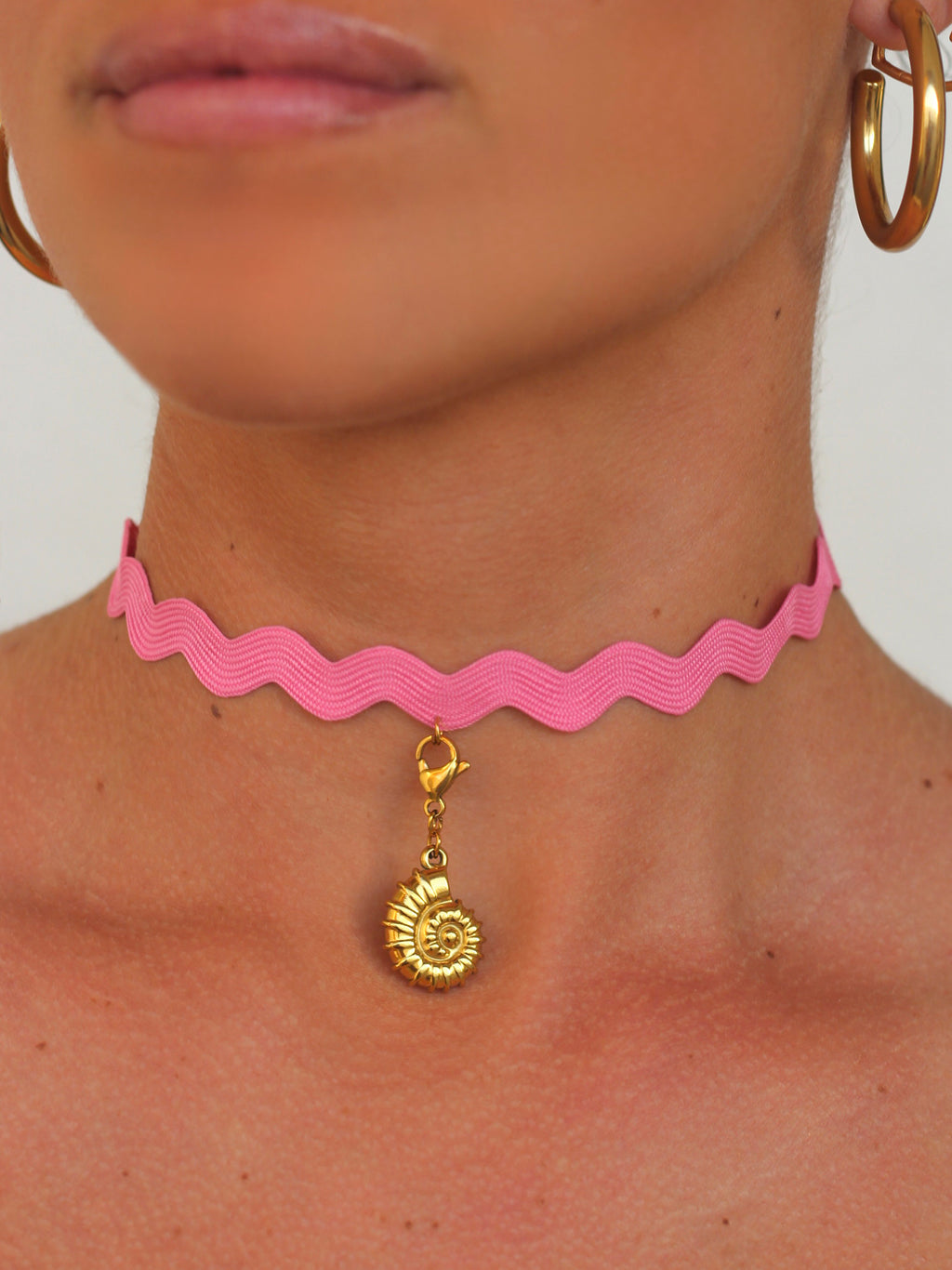 Choker Ondas Fucsia