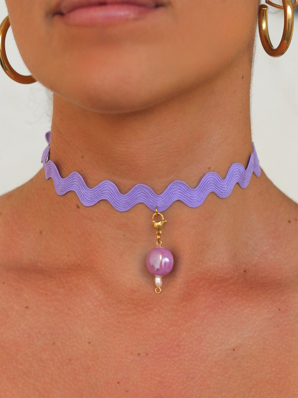 Choker Ondas Lila