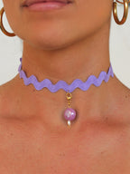 Choker Ondas Lila