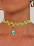Choker Ondas Verde
