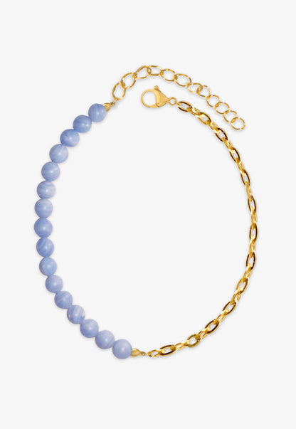 Pulsera bolas azulón