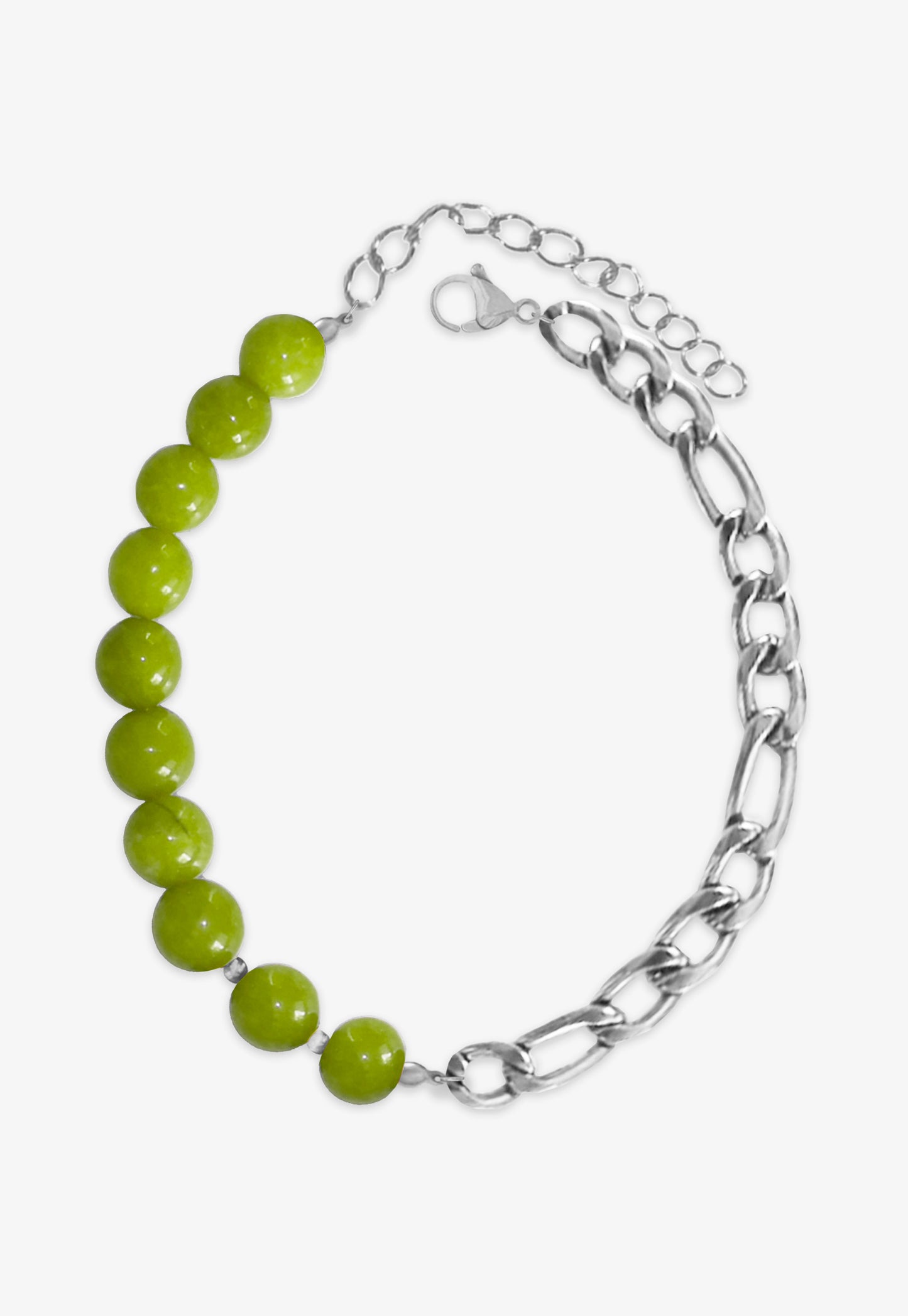 Pulsera bolas verde claro