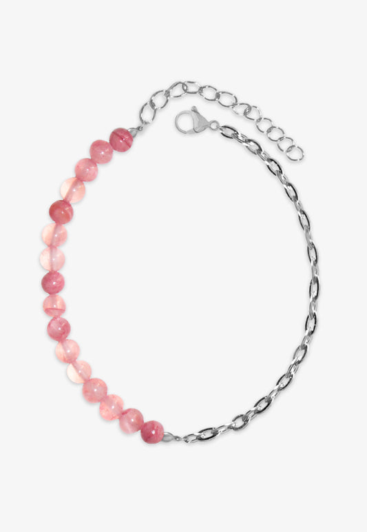 Pulsera bolas rosa