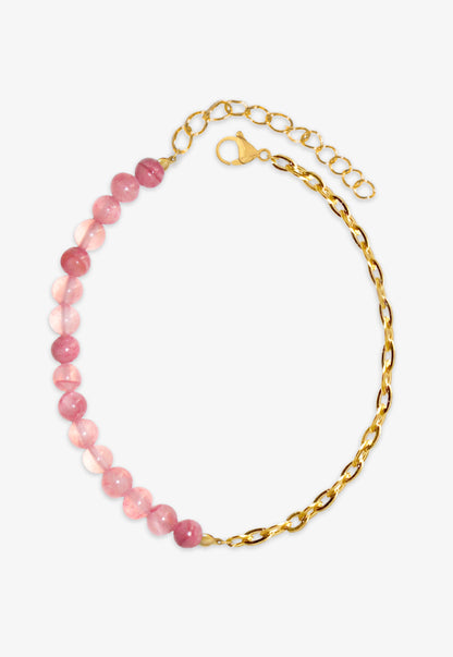 Pulsera bolas rosa