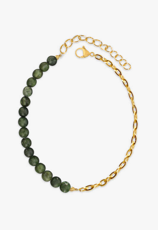 Pulsera bolas verde